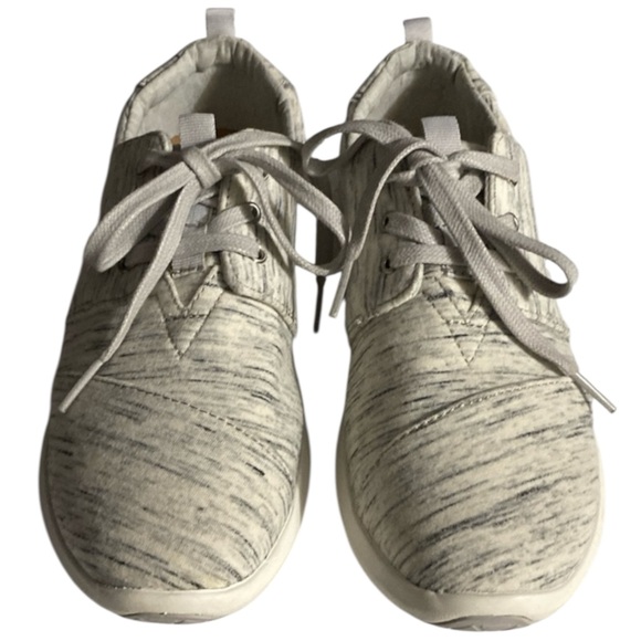 EUC TOMS DEL REY Sneakers, Birch Heather Jersey, Sz 6.5, Like new, Kicks - Picture 2 of 15